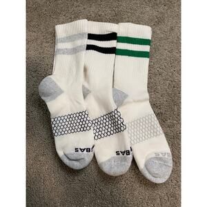 NWT Bombas Vintage Crew Socks 3 Pair Bundle Size L Cushioned